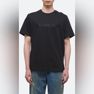 Helmut Lang Tonal Embroidered Logo T-Shirt size Women’s L